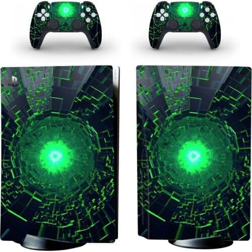 Custom Design PS5 Standard Disc Edition Skin Sticker Decal Cover for PlayStation 5 Console & Controller PS5 Skin Sticker Vinyl