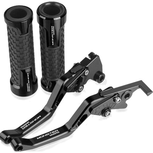 MONSTER1200S Motorcycle Handlebar Grips Handle Hand Short Brake Clutch Levers For DUCATI MONSTER 1200S 2014-2018 2017 2016 2015