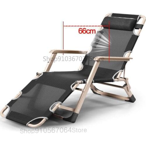 Folding Recliner Lunch Break Siesta Chair Office Bed Backrest Lazy Easy Chair Beach Home Multifunctional