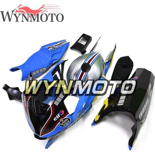 Fiberglass Racing Blue Gray Black Full Fairings For BMW S1000RR 2015 2016 15 16 Motorcycle ABS Plastics Carenes Bodywork New