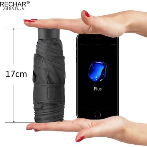 Super Light Fashion Folding Umbrella 180g Mini Pocket Parasol Women Gift Anti-UV Waterproof Portable Travel Compact Men Umbrella
