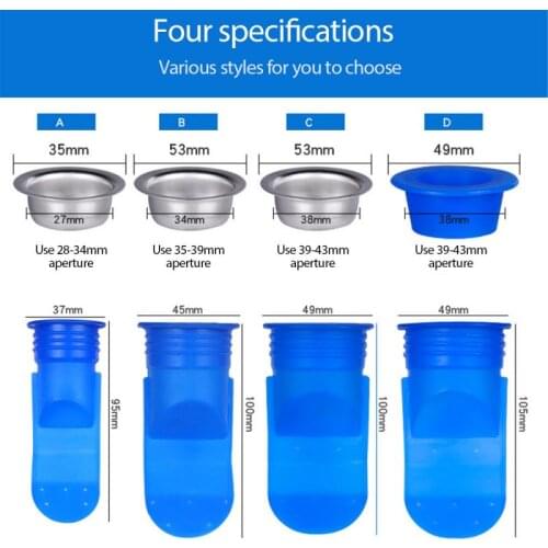 Floor Drain Seal Drain Deodorant Silicone Core Insect Control Backflow Preventer One Way Valve for Bathroom Pipes Tube In Toilet