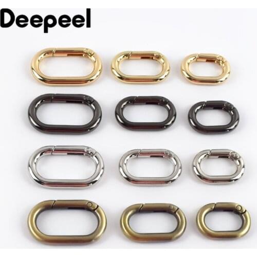 10Pcs 20/25/32mm Spring O Rings Metal Buckles For Bag Strap Clip Buckle Dog Collar Keychain Handbag Connector DIY Accessories