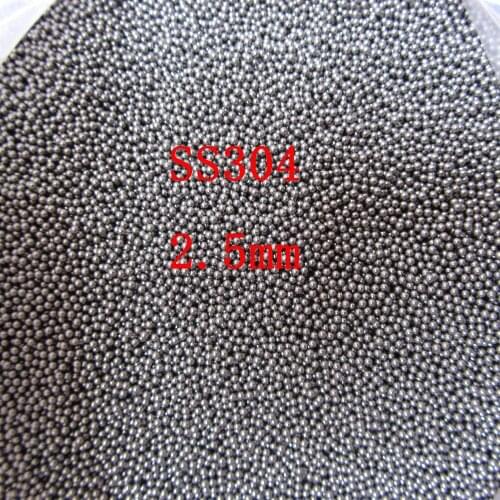 2.5mm Dia G100 Accuracy 304 Stainless Steel Industry Solid Ball, about 1000 pcs/lot