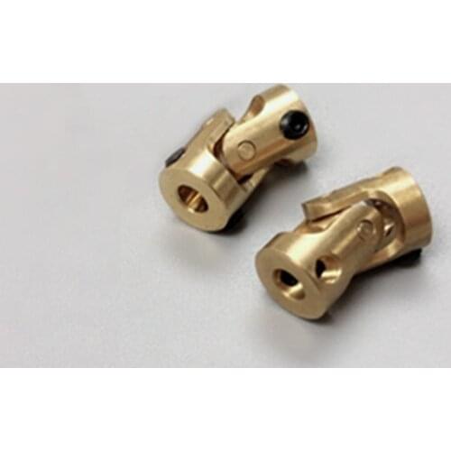 2 Pieces Metal Universal Cross Joint / Shaft Connector/3-to-3 mm Coupling DIY Model Accessories