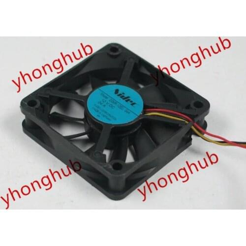 Nidec D06R-12SL 04A DC 12V 0.04A 60x60x15mm 3-wire Server Cooling Fan