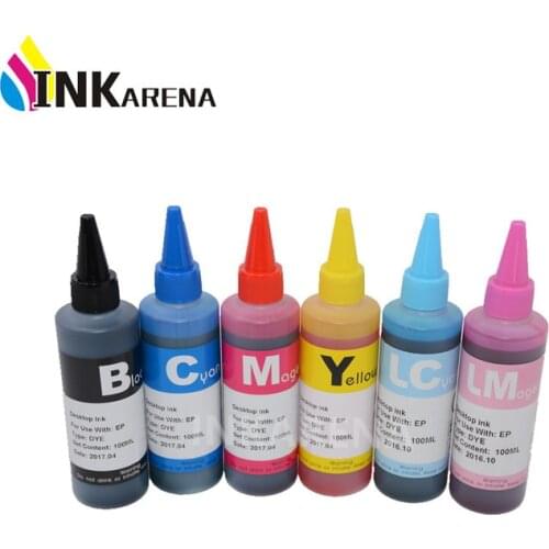 600ml T0821 DYE INK For T0821N 82N For Epson T0821 Printer Cartridge Work for Epson Stylus R270 R390 RX590 TX700W TX800W T50