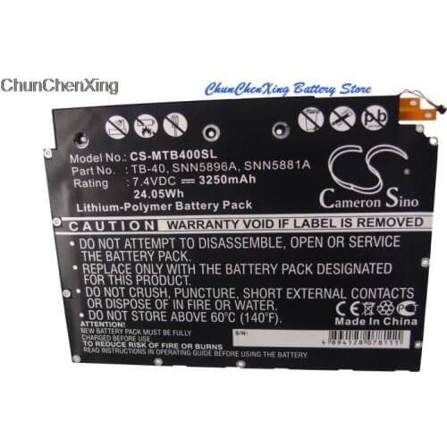Cameron Sino 3250mAh Battery SNN5881A for Motorola MZ604, Xoom, MZ500, MZ600, MZ601, MZ602, MZ603, MZ604