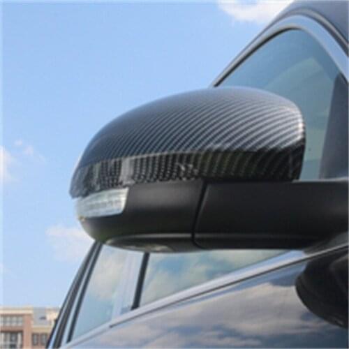 Carbon Fiber Rearview Mirror Cover 2pcs For Volkswagen 2010 2011 2012 2013 2014 2015 Tiguan VW Car Styling Exterior Accessories