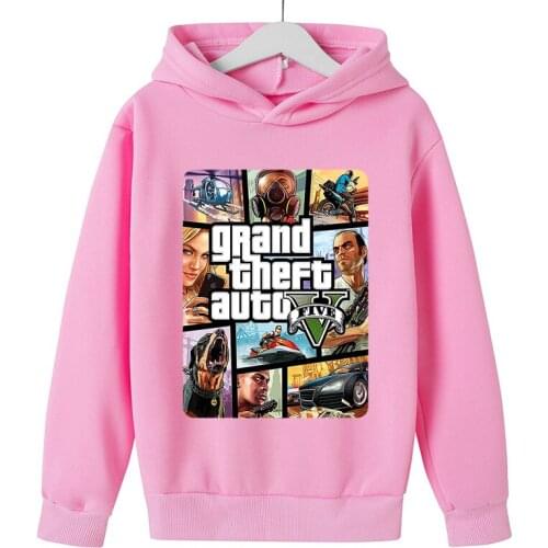 Kid Hoodies girl Sweatshirt gta 5 Boy Outwear gta Hoodies Street Fight Long sleeve Costumes Clothes Shirts Childrens Sweatshirt
