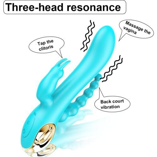 Dingye Rabbit Vibrator Silicone Rechargeable 10 Speed Vibration G Spot Clitoral Adult Sex Toy Sex Product for Women and Man