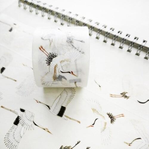 Fairy Dacing Crane Washi Tapes Bullet Journal Masking Tape Adhesive Tape DIY Scrapbooking Washi Stickers