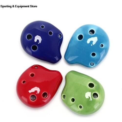 Flute 6 Hole Soprano C Ceramic Flauta Ocarina of Time Mini Ocarina Flute Kids Toy Musical Instruments