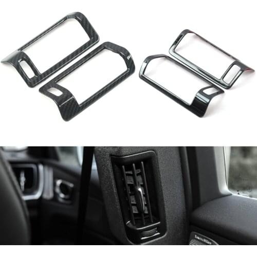 Chrome For Volvo XC60 2018 2019 B Pillar Air Conditioning Vent Outlet Cover Frame Decorative Trim LHD