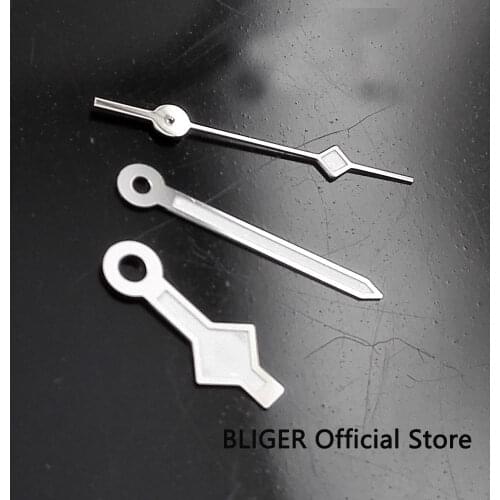 Fashion Stainless Steel Silver Color Edge Snow White Color Watch Hands Fit for ETA 2824 2836 Automatic Movement H26