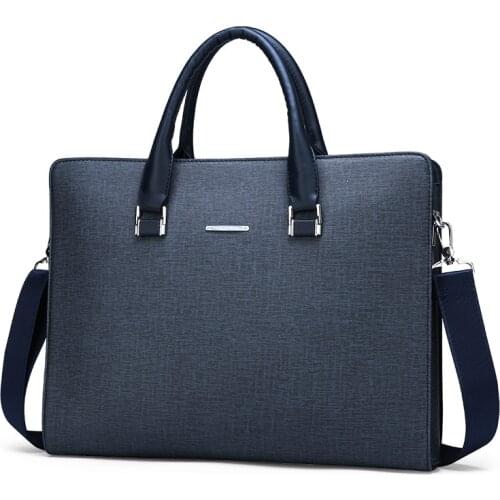 2020 New Business Mens Bag Travel Portable Briefcase PU Leather Men Single Shoulder Diagonal Laptop Computer Bags Male Handbag