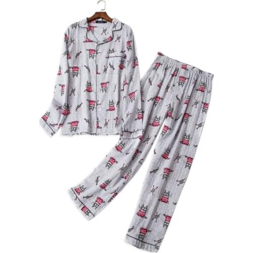Male 100% gauze cotton pajama sets casual grey cartoon Totoro plus size pyjamas men sleepwear pijamas sexi hombres homme
