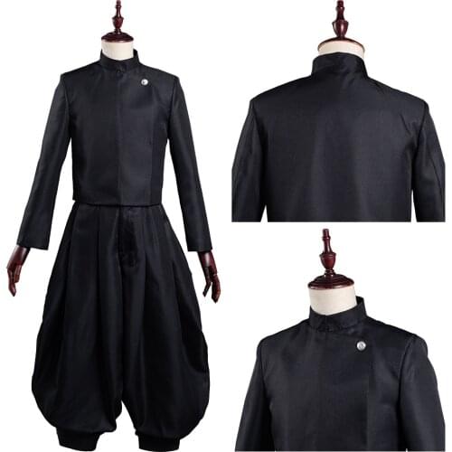 Fast Shipping Anime Jujutsu Kaisen Suguru Getou Cosplay Costume Outfits Halloween Carnival Suit Men Women Autumn Winter Coat