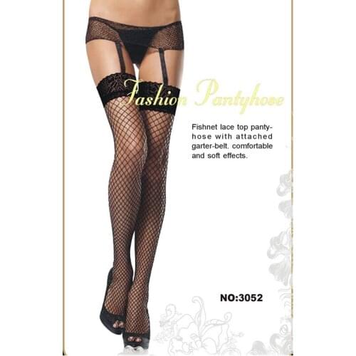 Comeondear Sexy Fishnet Stockings Stylist Fashion Ladies Lace Top Tights Stay Up Thigh High Stockings Nightclubs Pantyhose H3052
