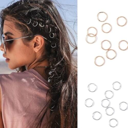 Butterfly Braided Hair Dirty Braid Twist Braid Ring Circle Cross Shell Hair Accessories Street Punk Girl