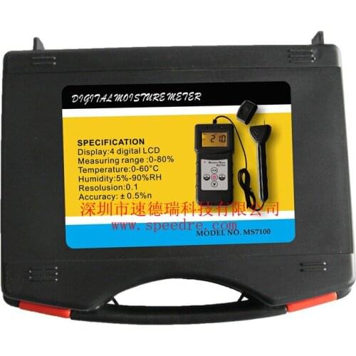 MS7100 Professional Wood Moisture Analyzer Needle Type Wood Moisture Meter