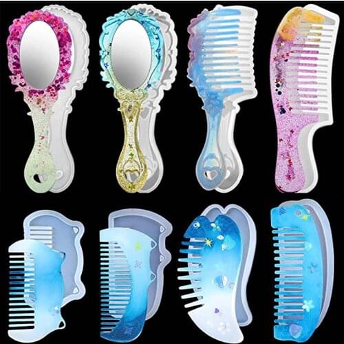 Siliconen Kam Mold Resin Diy Casting Mold Sieraden Hars Schimmel Handwerk Epoxyhars Mal Voor Diy Sieraden Craft Supplies