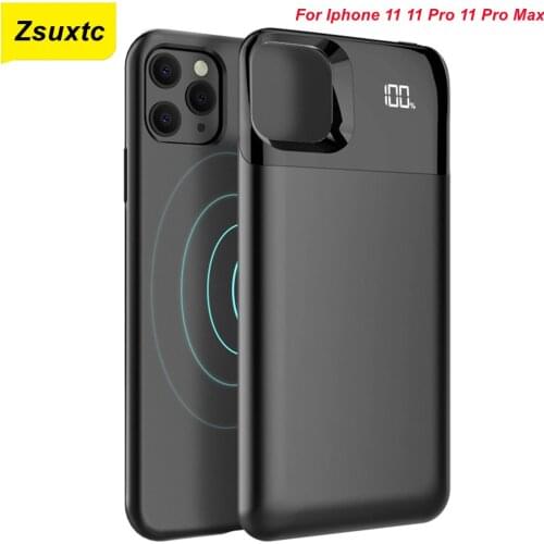 Smart Digital Display For Iphone 11 Pro 11 Pro Max Battery Case Cover Power Case Bank For Iphone 11 Pro Max Charger Case