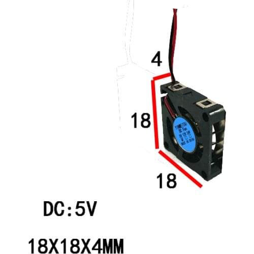 2pcs FAN 2pin FOR RFB1804 1804 18X18X4MM 2006 20X20X6MM 5V Nano fan Micro-turbine blower Notebook uav fan