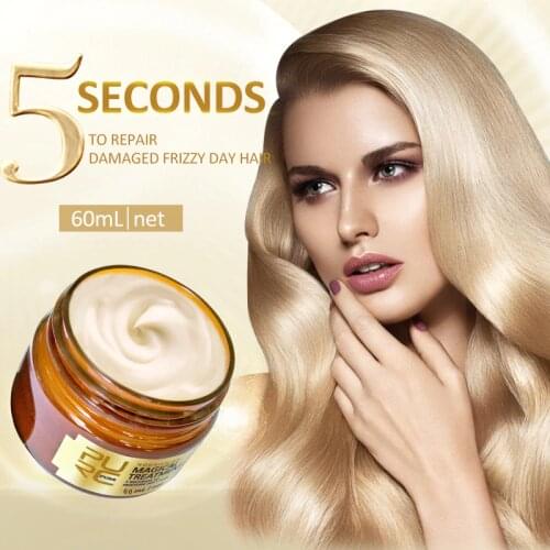PURC 5 Seconds Magical Hair Mask Repair Damage Smoothing Care For Hair Treatment Keratin Hair Mask Head Scalp Treatment 60ml