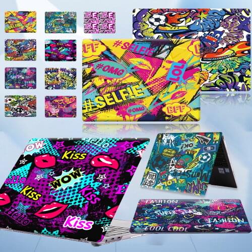 For Huawei MateBook X 2020/X Pro 13.9/MateBook D14/D15/13/14/Honor MagicBook 14/15/Pro 16.1 Graffiti Hard Shell Protective Cover