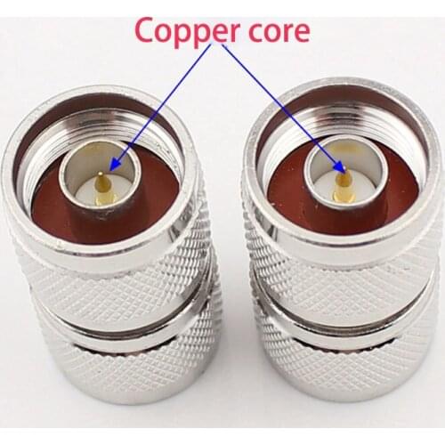 100pcs/lot Double male double male 50-12 connector 1/2 feeder adapter N male double pass N-JJ L16 male