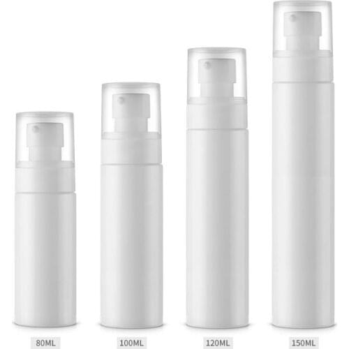 300pcs 80ml 100ml 120ml 150ml Plastic Portable Lotion Pump Bottle Empty Travel Bottles Refillable Living Essentials Container