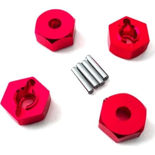 4pcs 12MM Aluminum Wheel Hex Nut With Pins Drive Hubs 4P HSP 102042 1/10 Upgrade Parts For 4WD RC Car Himoto