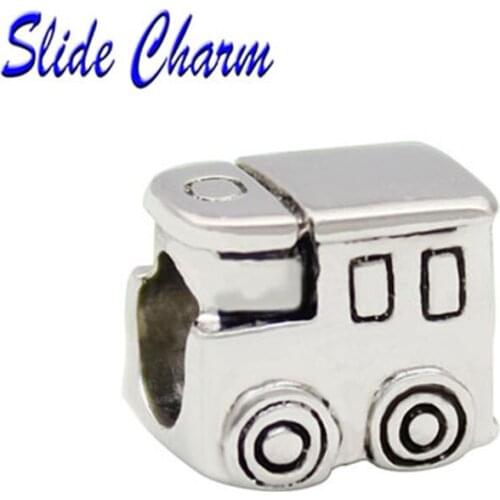 5mm straight hole fashion jewelry DIY charm, European and American style retro car beads Fit Pandora Bracelet Necklace