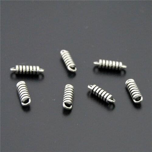 50pcs Creative Spring Shape Jewelry Women Necklace Pendant Charms Jewelry Making Women Baby Boy Gift Handmade A2297