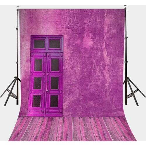 5x7ft Vintage Door Backdrop Brick Red Wall Photography Background Color of the Year 2018