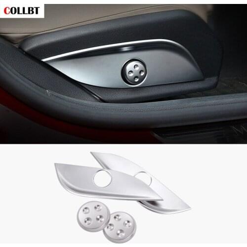 Car Styling ABS Chrome Seat Adjust Switch Button Cover Panel Trim For Mercedes Benz GLC/CLS/E/C Class W205 W212 W213 Accessories