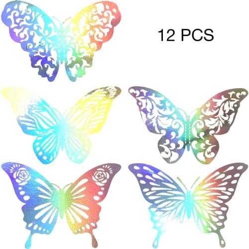 Hollow-out 3D Butterfly Wall Sticker Living Room Background Stickers Decoration Easy To Hang Indoors Or Outdoors expert
