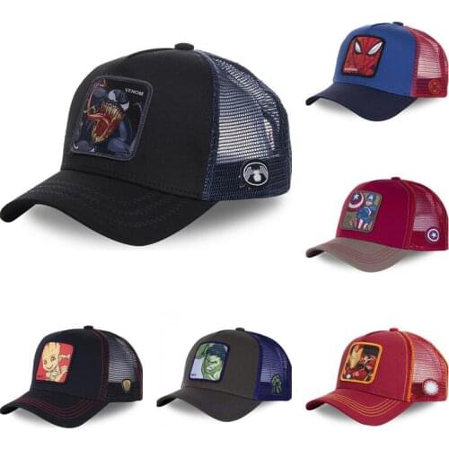Disney Marvel Avengers baseball cap men and women outdoor breathable wicking sun hat student childrens sports cap birthday gift