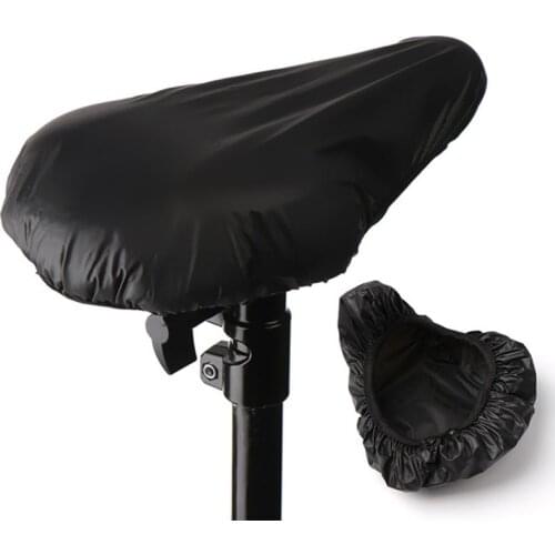 High Quality Black & Silver Cycling Bicycle Saddle Covers Waterproof Saddle Protection Prevent Bicycle Seat Elastic Rain Covers