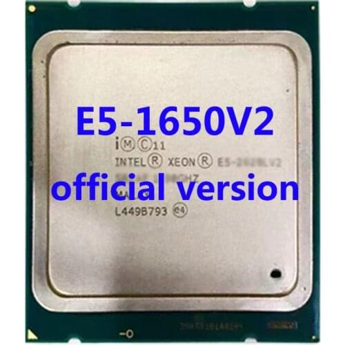 E5-1650V2 Official Verasion Intel Xeon CPU Processor 3.50Ghz 6-Core 12M TPD 130W FCLGA2011 For X79 Motherboard