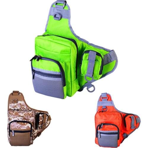 Multifunctional Fishing Tackle Waist Pack Fish Lures Gear Utility Storage Fishing Bag Single Shoulder Crossbody Bag