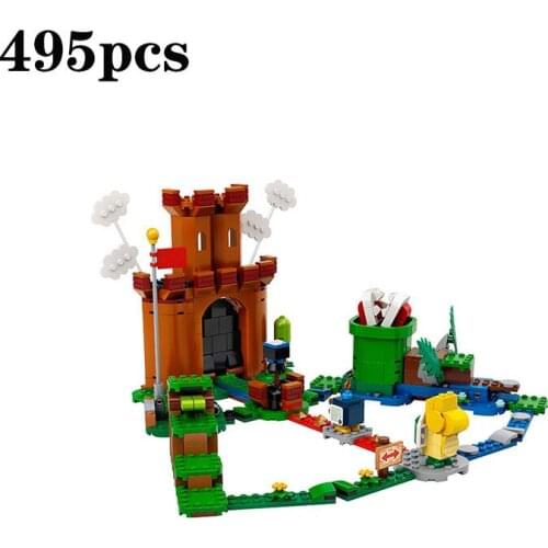 2021 new classic game red hat plumber model fortress set building blocks assembling toys children birthday gifts boys and girls
