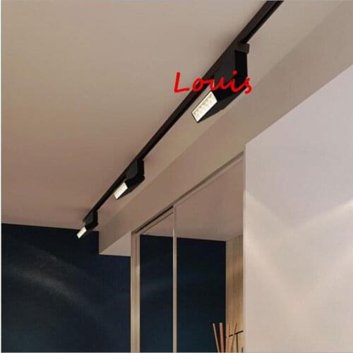 ONDENN Dimmable 6W 12W Adjustable LED Track Lighting 2 Wires 1 Phase AC85-265V Rail Lamps for Home Museum Shops Stores 10pcs