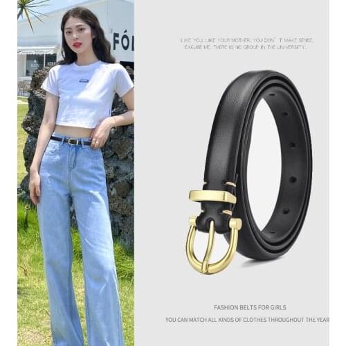 Women Belt PU Leather Ladies Thin Retro Belts Fashion Luxury Brand High Quality Female Jeans Windbreaker Waistband