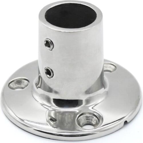 Boat Hand Rail Fitting - 90 Degree 7/8" Round Base-Marine Stainless Steel Boat Parts Accessories