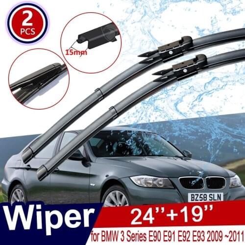 For BMW 3 Series E90 E91 E92 E93 2009 2010 2011 Car Wiper Blades Front Windscreen Windshield Wipers Brushes Car Accessories