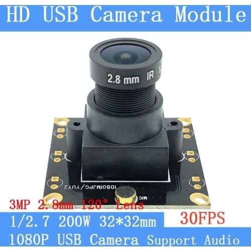 1080P Full HD Wide-angle Security video Surveillance camera MJPEG 30fps High Speed Android Linux UVC Webcam USB Camera Module