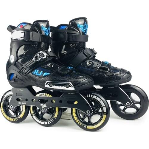 War Wolf Speed Inline Skates Semi-solft High Ankle Roller Shoe Inline Patine 3*110mm Chassis For Street Racing Free Skating SH59