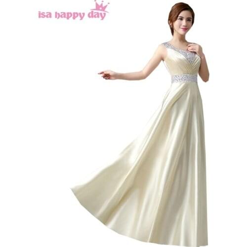 Modest eggplant sequin paillette vestidos de festa floor length a line bridesmaid brides maid dresses bridemaid dress 2020 B118